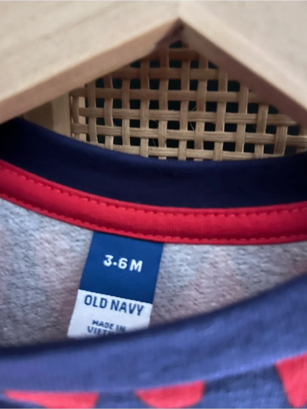 Old Navy 3-6M Sweatshirt with Red Heart Pattern